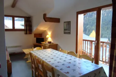 Image de Appartement Valfréjus 8 pers, cuisine équipée, 2 sdb, animaux admis