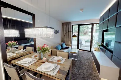 Image de Luxury apartment 0. 09 with balcony & sauna near the beach in Timmendorfer Strand