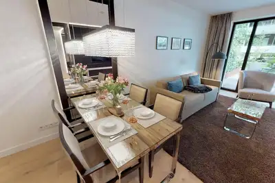 Image de Luxury apartment 0. 11 with sauna, beach chair, loungers and large terrace.