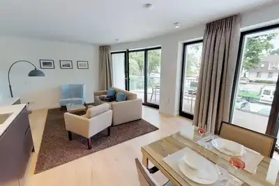 Image de Luxury suite 1. 01 for 6 people and dog with sauna & two balconies - close to the beach!
