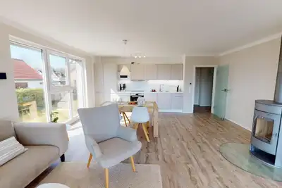Fantastic vacation apartment with fireplace and terrace, fitness & sauna