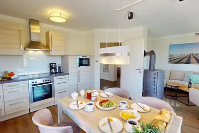 Image de Modern, cozy vacation apartment with roof terrace, sauna and fireplace