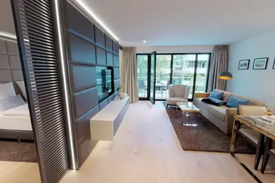 Image de Luxury vacation apartment 1. 12 with balcony & sauna in Timmendorfer Strand - close to the beach