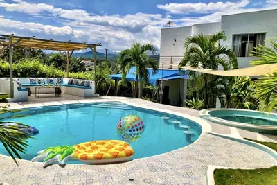 Image de 🏅 Mediterranean Beach Style Villa with Private Pool & Jacuzzi