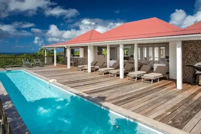 Villa Supersky  | Near Ocean - Located in  Tropical Saint Jean with Private Pool