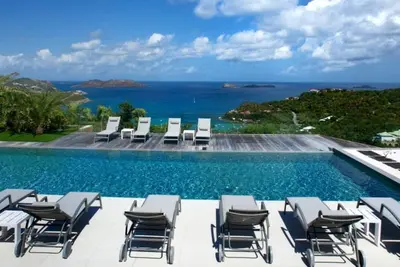 Villa Wine Note | Ocean View - Located in  Exquisite Saint Jean with Private Pool
