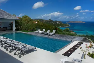 Villa Wine Note  | Ocean View - Located in  Fabulous Saint Jean with Private Pool