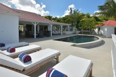 Villa Kir Royal  | Ocean Front - Located in  Tropical Saint Jean with Private Pool