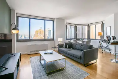 Image de Hip Tribeca 2br w/ Pool, Bike Room, Gym, near Wtc, by Blueground