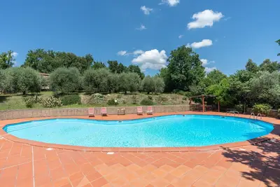 Image de Maison de vacances privée avec Wifi, piscine privée, climatisation, Tv, véranda, vue panoramique