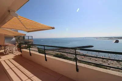 Image de Superbe 3 pièces avec terrasse de 74m², clim et wifi, à Sète
