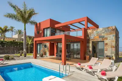 Image de Las Terrazas Villa 3 avec vue sur la mer, Wi-Fi, piscine, jardin et terrasses