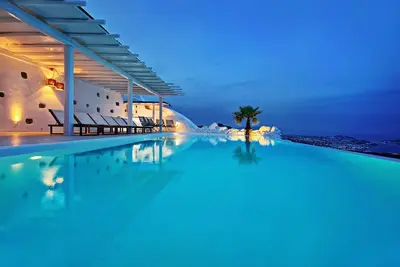 Image de Magnifique Villa Mykonos | Villa Blue Paradise | 8 chambres | Piscine privée et bar | Vues panoramiq