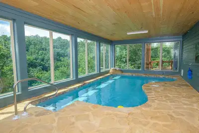 Image de Indoor Pool & Home Theater! - Big Forest Retreat