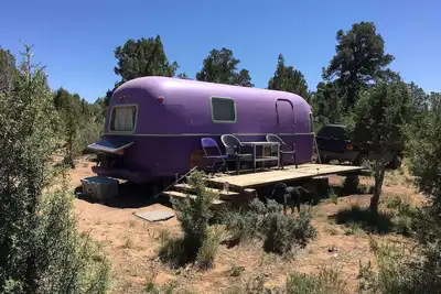 With its retro style and playful color scheme, this unit offers a fun and comfortable escape.