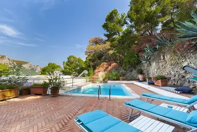 Image de Villa Polifemo with Swimming Pool, Sea View, Terrace and Garden