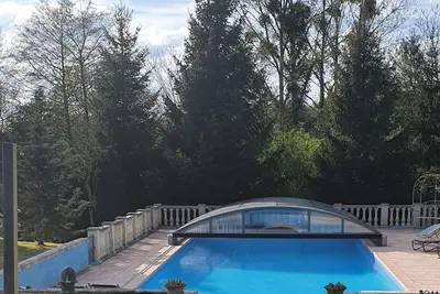 Image de La Ferlande En Auge  Parc   Terrasse Vue Piscine  Maison D Hotes
