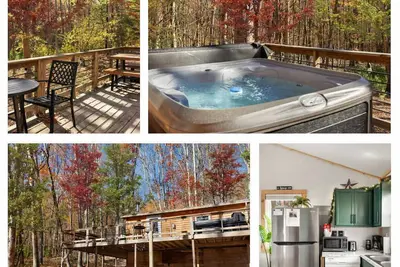 Image de Cozy Cabin w Lake, Hot Tub, Huge Deck & Fire Pit