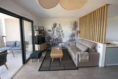 Image de Magnifique T3**** Duplex Vue panoramique Golfe Ajaccio Balcon Jardin