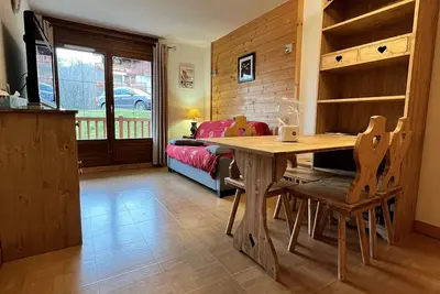 Image de Appartement cosy avec balcon, au pied des pistes, piscine, parking, Ă Flumet