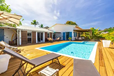 Image de Athena - charming villa with swimming pool and sea view in Boucan Canot