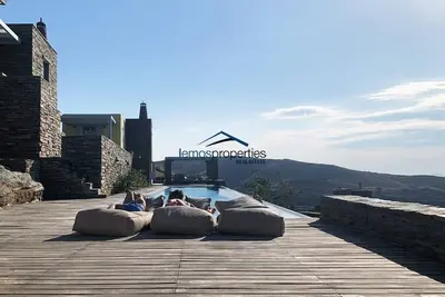 Comfortable & stylish villa with a panoramic sea view & 25 meters long pool. Hs1
