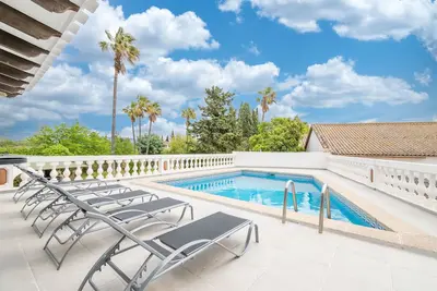 Image de Villa de luxe \"Moli dels Reis\" avec vue sur les montagnes, piscine, balcon et jardin