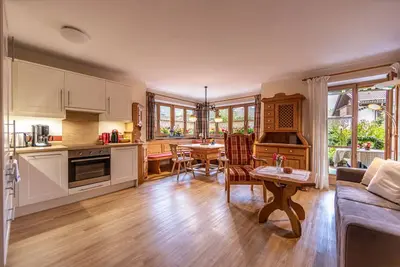 Image de Ferienwohnung Watzmann, fĂĽr 1-4 Personen, 54 qm, SĂĽdterrasse, Garage, Separater Eingang