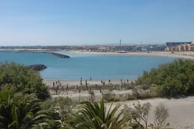 Image de Appartement 2 pièces cabine, 6 pers, terrace face plage à Sète, 2 étoiles, Clévacances 2 clés