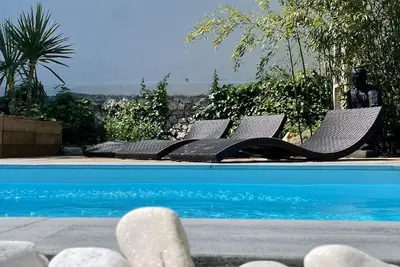 Image de Villa IKIGAÏ maison zen avec piscine privée. Zen house with private pool