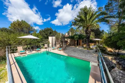 Image de Maison de vacances \"Can Company\" avec vue montagne, piscine, balcon, terrasse et jardin