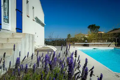Image de Piscine et vue à 360° sur la Provence