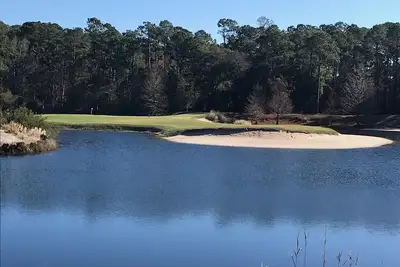 First floor on True Blue golf #17 green