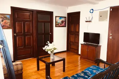 Warm and cozy apartment for up to four people.