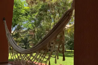 First floor apartment, garden view, peace and quiet for you in Praia do Forte
