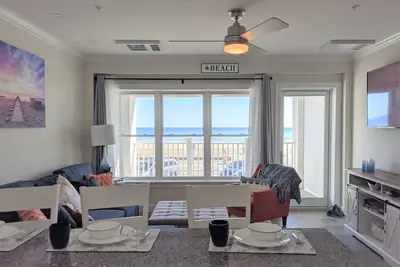 Your family's next oceanfront vacation \"Sandy Shores\"