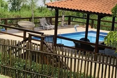 Image de Country house with fireplace and swimming pool