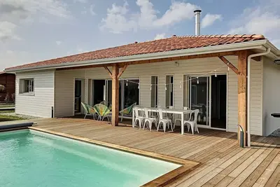 Image de Azur, villa 8 personnes, piscine chauffée et spa
