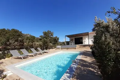 Image de \"Casa Nellia\" - New luxury villa - Sainte Lucie de Pv. Heated swimming pool.