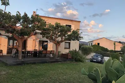 Image de Belle Maison Agosta plage- Terrasse avec vue mer - Accès mer 500m