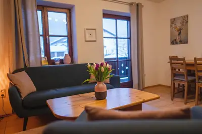 Image de Ferienwohnung Maxl für 2-4 Personen, 2 Schlafzimmer mit Balkon, 60 m²