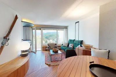 Image de Appartement de 3 ½ pièces, environ 70m2, au 4ᵉ étage avec vue sur Muottas Muragl