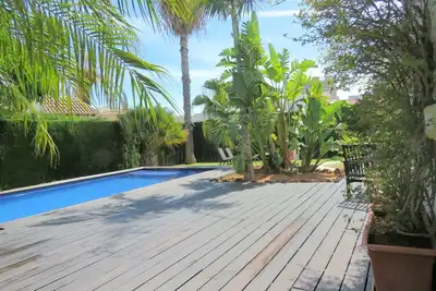 Image de Azahar House. Costa Valenciana, Costa Blanca. Garden, swimming pool, beach.