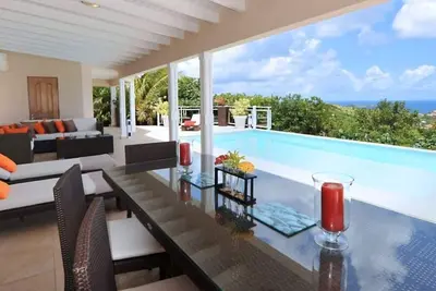 Villa Au Coeur du Rocher | Ocean View - Located in  Magnificent Vitet with Private Pool