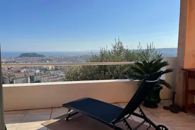 Image de Maison avec vue panoramique sur Nice, grandes terrasses & parking privé