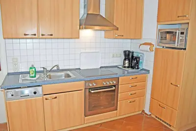 Vacation apartment with terrace on the Baltic Sea beach
