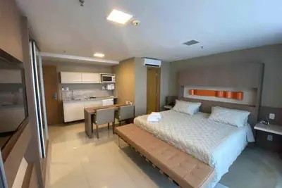 Image de Um Flat Dentro de um Hotel de Luxo Localizado Próximo aos Grandes Shoppings