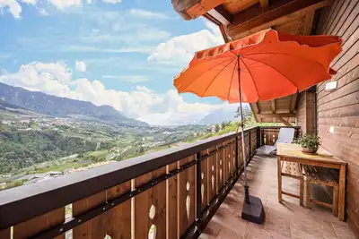 Image de Appartement de vacances \"Panoramawohnung Annaheim\" avec vue sur les montagnes, balcon et jardin