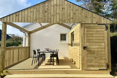 Image de 100 m plage du Portzic Morgat Maison 4 personnes 2 chambres jardin