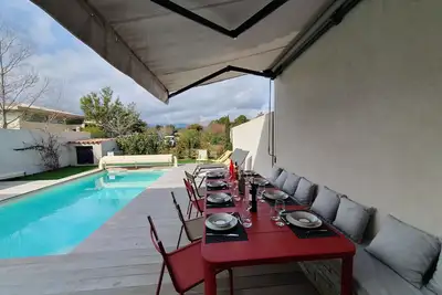 Image de Belle Villa 5* T3-T5, 4-8 pers, 4 Ch avec piscine privée chauffée